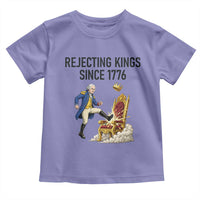 Funny George Washington Protest Toddler T Shirt Rejecting Kings Since 1776