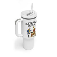 Funny George Washington Protest Tumbler With Handle Rejecting Kings Since 1776
