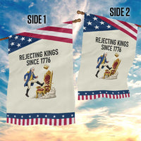 Funny George Washington Protest Garden Flag Rejecting Kings Since 1776