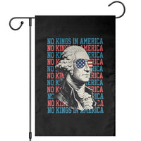 Funny George Washington Protest Garden Flag No Kings In America