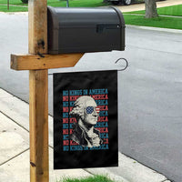 Funny George Washington Protest Garden Flag No Kings In America