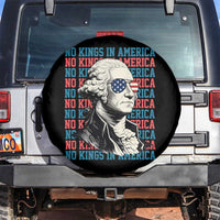 Funny George Washington Protest Spare Tire Cover No Kings In America