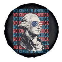 Funny George Washington Protest Spare Tire Cover No Kings In America