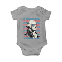 Funny George Washington Protest Baby Onesie No Kings In America