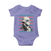 Funny George Washington Protest Baby Onesie No Kings In America