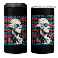 Funny George Washington Protest 4 in 1 Can Cooler Tumbler No Kings In America