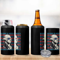 Funny George Washington Protest 4 in 1 Can Cooler Tumbler No Kings In America