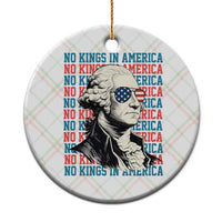 Funny George Washington Protest Ceramic Ornament No Kings In America