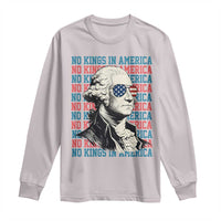 Funny George Washington Protest Long Sleeve Shirt No Kings In America