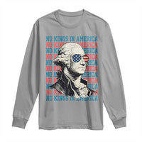 Funny George Washington Protest Long Sleeve Shirt No Kings In America