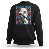 Funny George Washington Protest Sweatshirt No Kings In America
