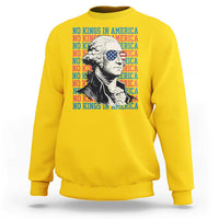 Funny George Washington Protest Sweatshirt No Kings In America