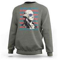 Funny George Washington Protest Sweatshirt No Kings In America