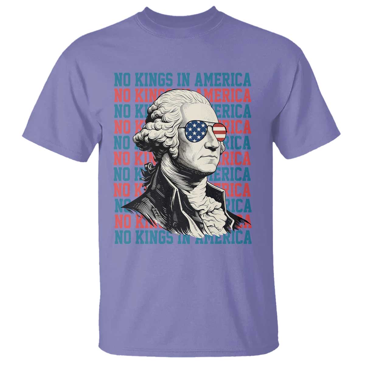 Funny George Washington Protest T Shirt No Kings In America
