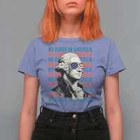 Funny George Washington Protest T Shirt For Women No Kings In America