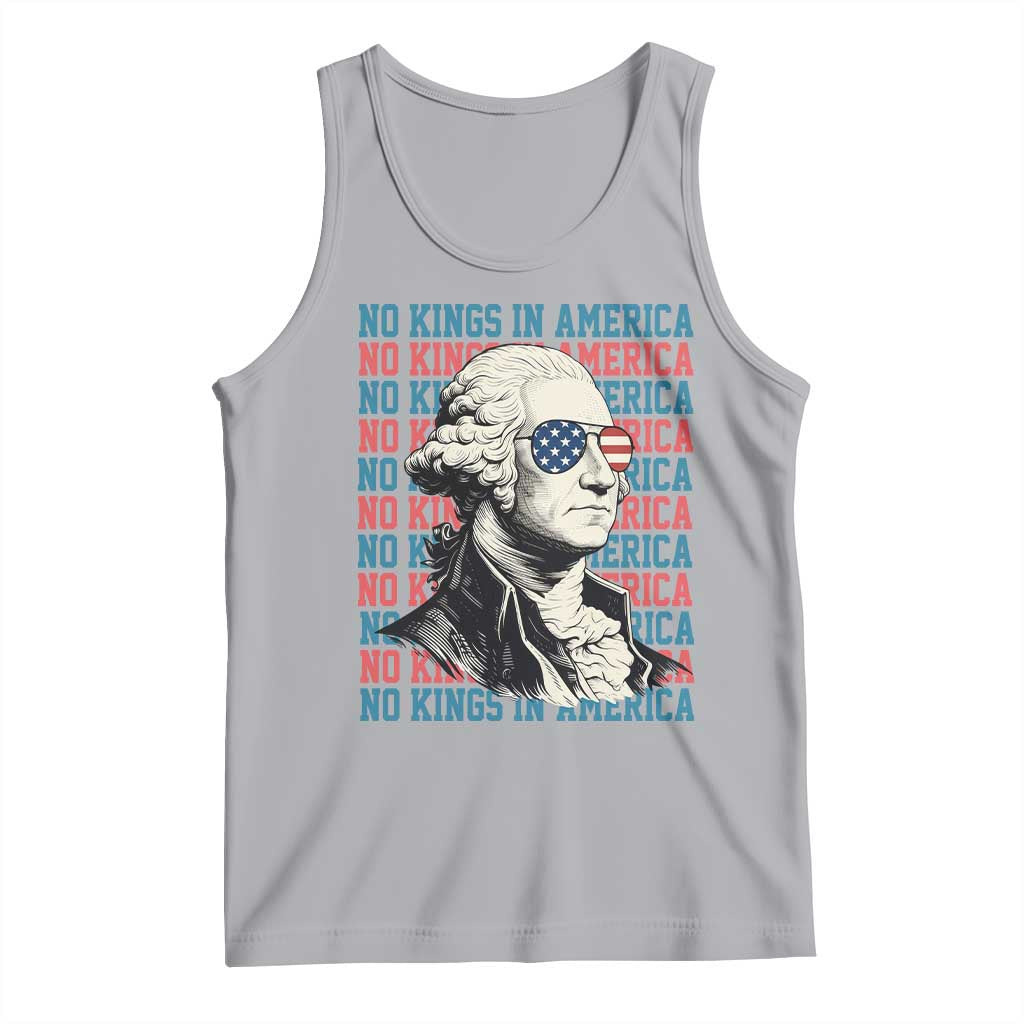 Funny George Washington Protest Tank Top No Kings In America