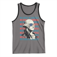 Funny George Washington Protest Tank Top No Kings In America