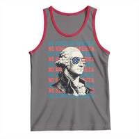 Funny George Washington Protest Tank Top No Kings In America