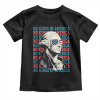 Funny George Washington Protest Toddler T Shirt No Kings In America