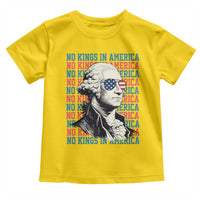 Funny George Washington Protest Toddler T Shirt No Kings In America