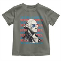 Funny George Washington Protest Toddler T Shirt No Kings In America