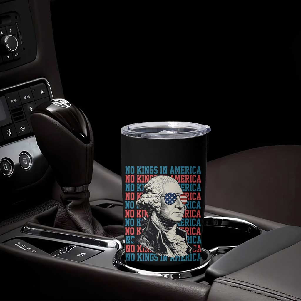 Funny George Washington Protest Tumbler Cup No Kings In America