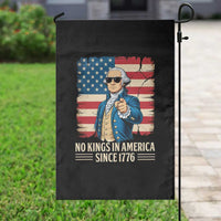 Patriotic George Washington Garden Flag No Kings In America