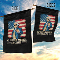 Patriotic George Washington Garden Flag No Kings In America