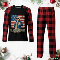 Patriotic George Washington Plaid Pajama Set No Kings In America