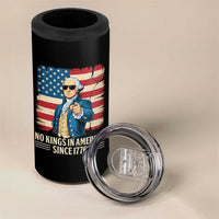 Patriotic George Washington 4 in 1 Can Cooler Tumbler No Kings In America