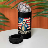 Patriotic George Washington 4 in 1 Can Cooler Tumbler No Kings In America