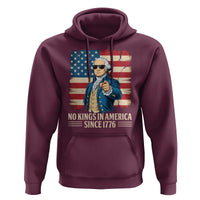 Patriotic George Washington Hoodie No Kings In America