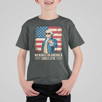Patriotic George Washington T Shirt For Kid No Kings In America