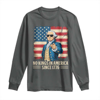 Patriotic George Washington Long Sleeve Shirt No Kings In America