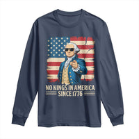 Patriotic George Washington Long Sleeve Shirt No Kings In America