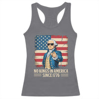 Patriotic George Washington Racerback Tank Top No Kings In America