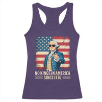 Patriotic George Washington Racerback Tank Top No Kings In America