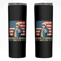 Patriotic George Washington Skinny Tumbler No Kings In America