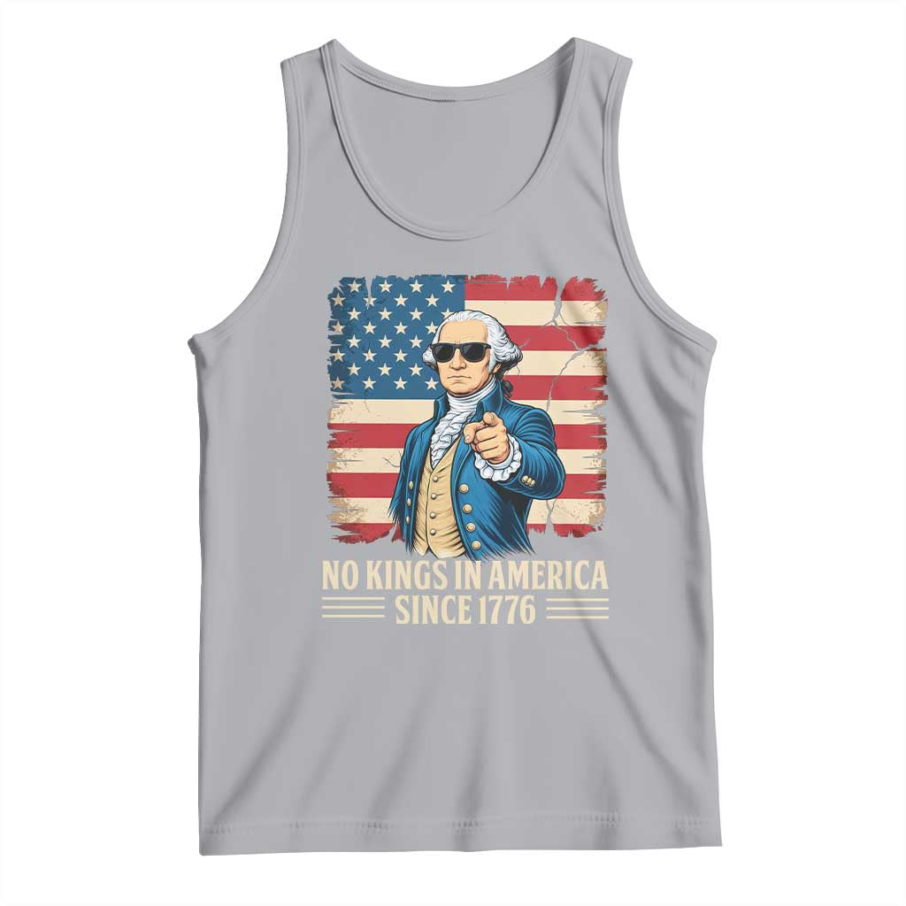 Patriotic George Washington Tank Top No Kings In America