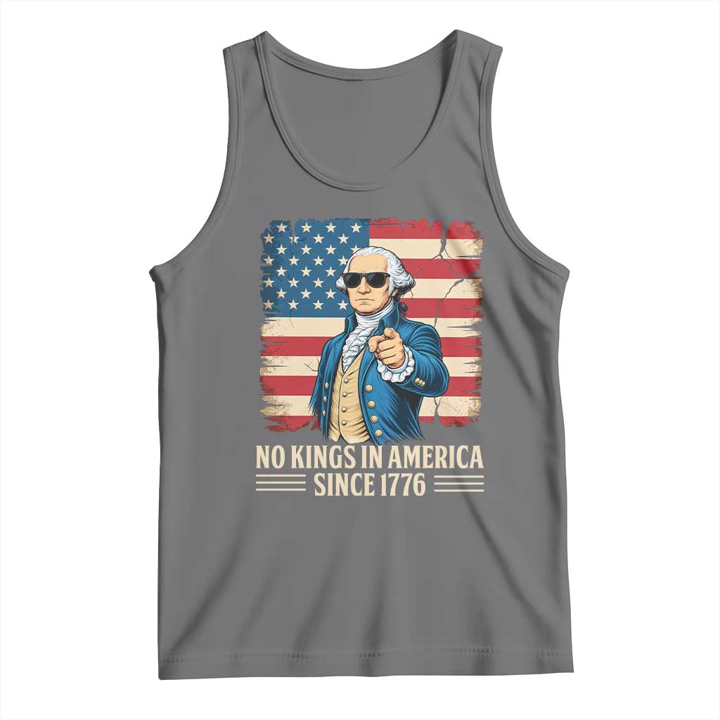 Patriotic George Washington Tank Top No Kings In America