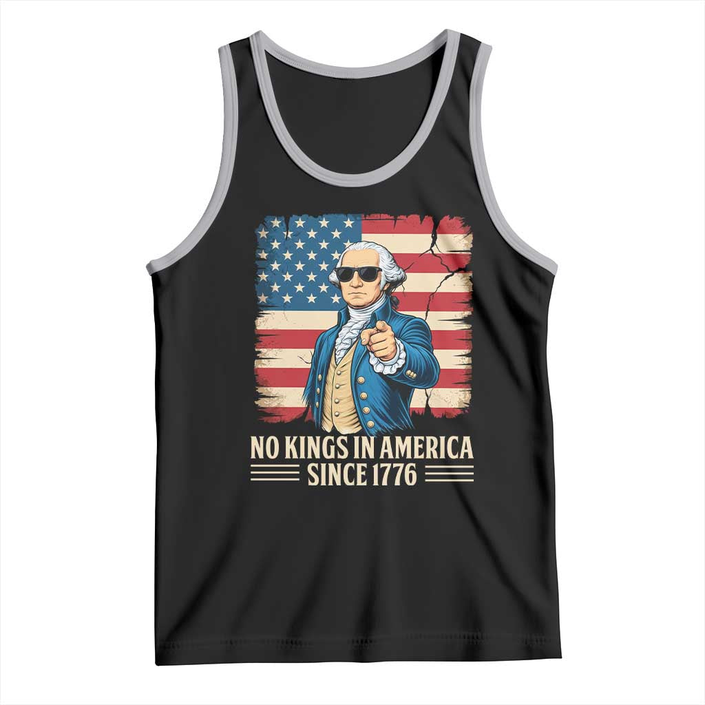 Patriotic George Washington Tank Top No Kings In America