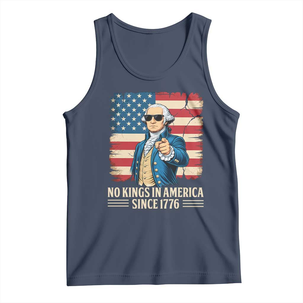 Patriotic George Washington Tank Top No Kings In America
