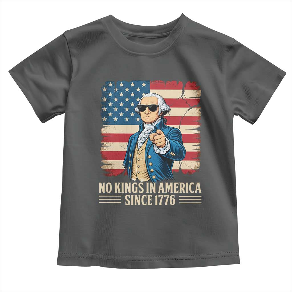 Patriotic George Washington Toddler T Shirt No Kings In America
