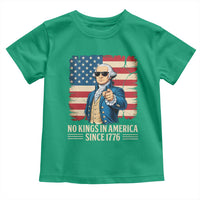 Patriotic George Washington Toddler T Shirt No Kings In America
