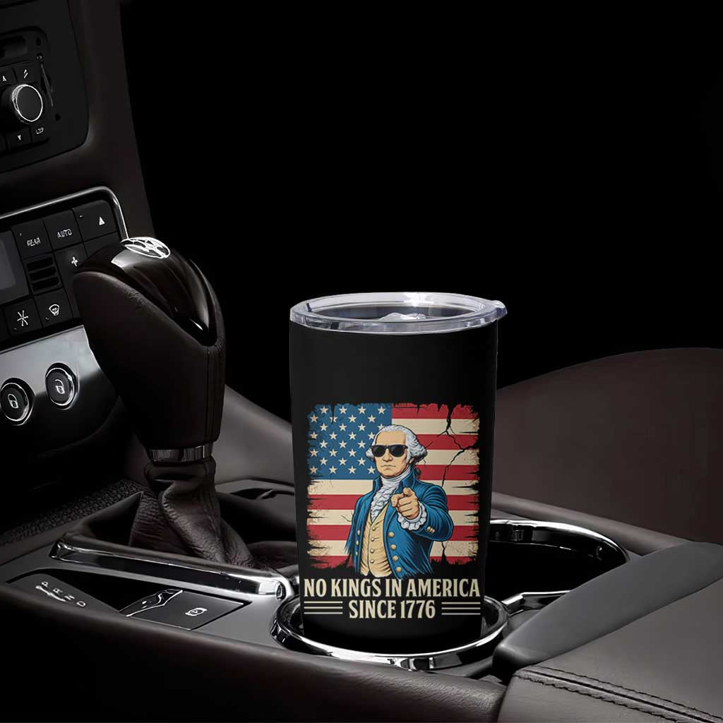 Patriotic George Washington Tumbler Cup No Kings In America