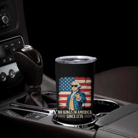 Patriotic George Washington Tumbler Cup No Kings In America