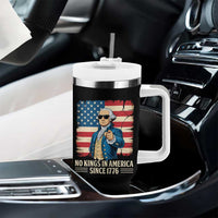 Patriotic George Washington Tumbler With Handle No Kings In America