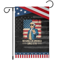 Patriotic George Washington Garden Flag No Kings In America
