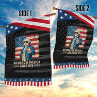 Patriotic George Washington Garden Flag No Kings In America