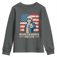 Patriotic George Washington Youth Sweatshirt No Kings In America